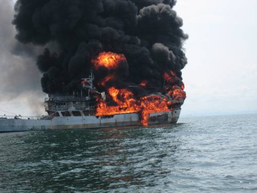 vessel engine burn